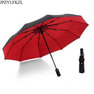 JPZYLFKZL Ten Bone Automatic Folding Umbrella Female Male Car Luxury L_1